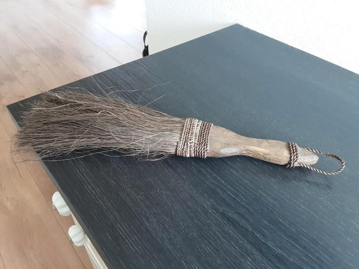 Handgemaakte Natuurlijke Bezem - Decoratief & Functioneel, Antiek en Kunst, Curiosa en Brocante, Ophalen of Verzenden