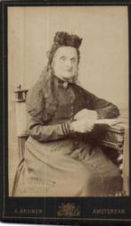 CDV - A.Greiner -Amsterdam - ingedrukt Proefkaart, Gebruikt, Verzenden, Foto, Klederdracht