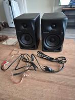 Pioneer DJ DM-40D Monitors - Perfect voor DJ's!, Audio, Tv en Foto, Luidsprekers, Zo goed als nieuw, Minder dan 60 watt, Front, Rear of Stereo speakers