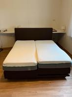 Boxspring 160 x 200 electrisch verstelbaar, Ophalen, Verstelbaar, Bruin, Tweepersoons