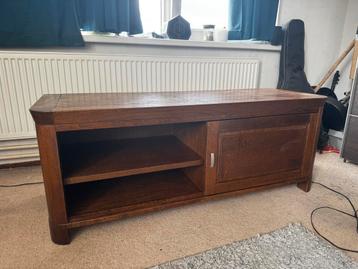 Massief Houten TV Meubel met Opbergruimte beschikbaar voor biedingen