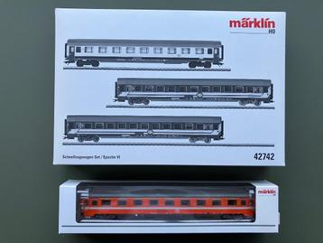Märklin H0 / 42742 + 43510 “Eurofirma” rijtuigenset SNCB beschikbaar voor biedingen