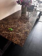 Marmer/gouden tafel, Huis en Inrichting, Ophalen, Zo goed als nieuw, Minder dan 10 m², Laminaat