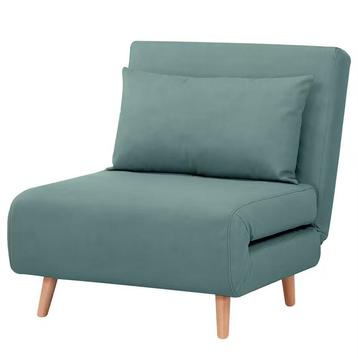 Slaapfauteuil in leisteenblauw