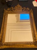 Antieke Spiegel met Bladgoud, Ophalen of Verzenden, Rechthoekig, 50 tot 100 cm, 100 tot 150 cm