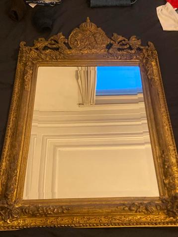 Antieke Spiegel met Bladgoud beschikbaar voor biedingen