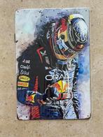 Vintage F-1 coureur Max Verstappen metalen bord formaat A4, Verzenden, Nieuw, Formule 1