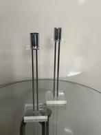 Twee kandelaars van Studio von Eldik Follega - 25cm, Gebruikt, 25 tot 50 cm, Ophalen of Verzenden, Metaal