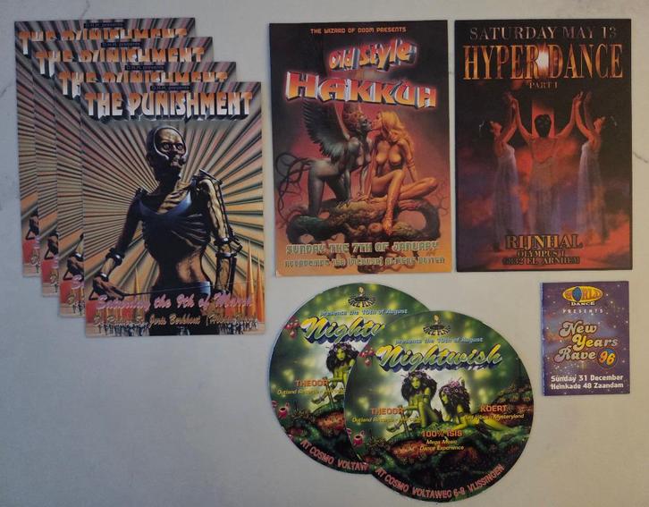 Hardcore Gabber Flyers Diversen 4, Verzamelen, Muziek, Artiesten en Beroemdheden, Foto of Kaart, Ophalen of Verzenden