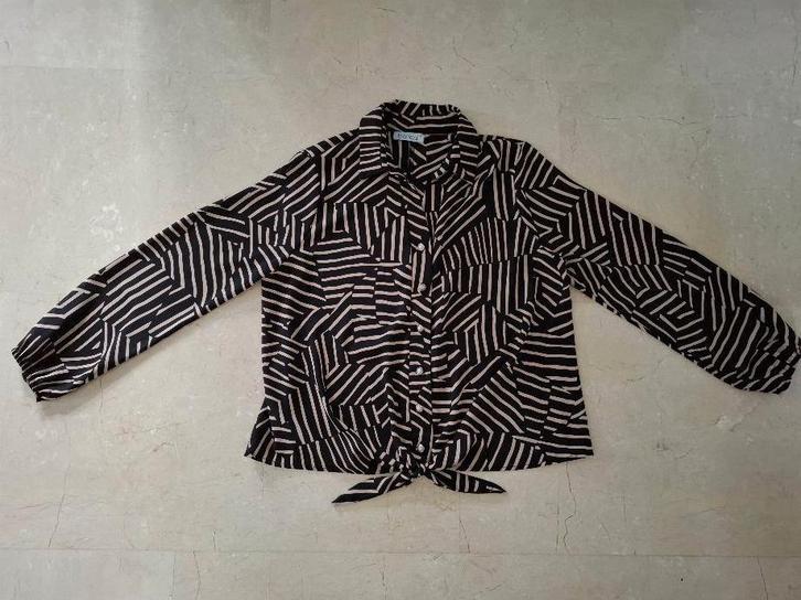 Blouse met mooie grafische print, Kleding | Dames, Blouses en Tunieken, Zo goed als nieuw, Maat 42/44 (L), Ophalen of Verzenden