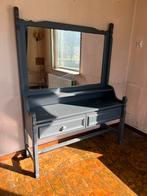 Te Koop : Donker Eiken Grijs Geschilderd Kaptafel Opknapper, Ophalen, Gebruikt, 50 tot 100 cm, Minder dan 100 cm
