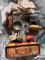 Antieke Spullen Collectie - Olielamp, Lont, Peijnenburg Blik, Ophalen
