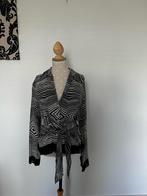 Blouse voile zebra print, Verzenden, Zwart, Maat 42/44 (L), Zo goed als nieuw