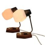 Vintage Deense design lampjes 2 Scandinavische lampjes teak, Gebruikt, Vintage, Ophalen of Verzenden, Nvt