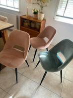 1 Velvet Eetkamerstoelen, Huis en Inrichting, Stoelen, Ophalen, Gebruikt, Overige kleuren, Drie