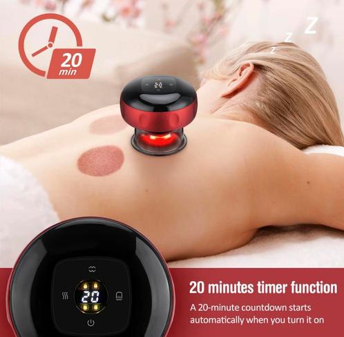 Elektrische cupping massage apparaat 12 standen, Sport en Fitness, Massageproducten, Nieuw, Apparaat, Ophalen of Verzenden