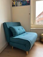 Fauteuil / slaapstoel (uitvouwbaar), Ophalen, Eenpersoons, Blauw, 190 cm of minder