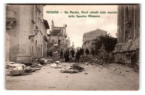 Messina, Via Placida, Verzamelen, Ansichtkaarten | Buitenland, Gelopen, Spanje, Voor 1920, Verzenden