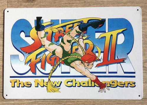 Super Street Fighter Cammy METALEN Wandbord arcade poster, Huis en Inrichting, Woonaccessoires | Wanddecoraties, Nieuw, Verzenden