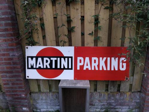 Emaille reclamebord dubbelzijdig martini emaillerie belgie, Verzamelen, Merken en Reclamevoorwerpen, Gebruikt, Reclamebord, Ophalen