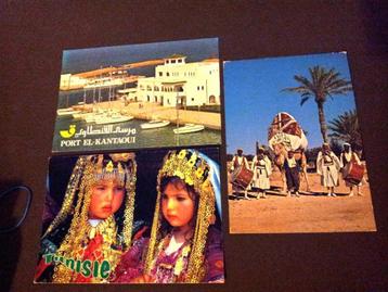 Ansichtkaarten gelopen Tunesië per stuk bieden beschikbaar voor biedingen