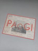 Paogi L-437 XMTR RCVR radio kaart Nijmegen zenderkaart, Antiek en Kunst, Antiek | Tv's en Audio, Ophalen of Verzenden