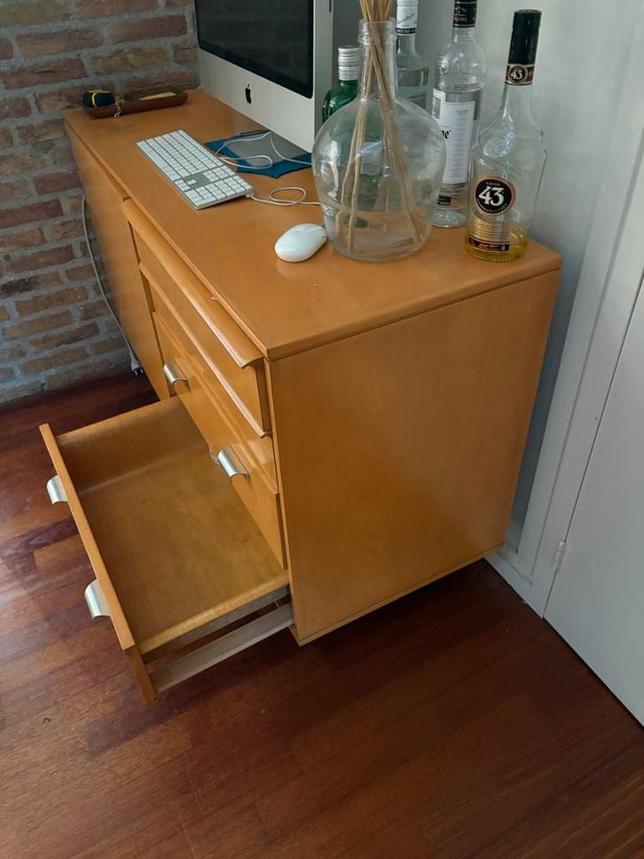 Kastje Pastoe - opgeknapt maar niet perfect, Huis en Inrichting, Kasten | Dressoirs, Gebruikt, 100 tot 150 cm, 25 tot 50 cm, Met lade(s)