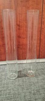 Glazen cilinder vazen, Huis en Inrichting, Woonaccessoires | Vazen, Ophalen, Overige kleuren, Glas, 50 tot 75 cm