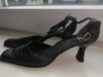 Zwarte ECHTE LEER dames pumps m. 39, Pumps, Zwart, Ophalen of Verzenden, Zo goed als nieuw