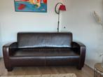 Robuuste leren 3-zits design bank, Huis en Inrichting, Ophalen, Robuust, stoer., Gebruikt, 150 tot 200 cm