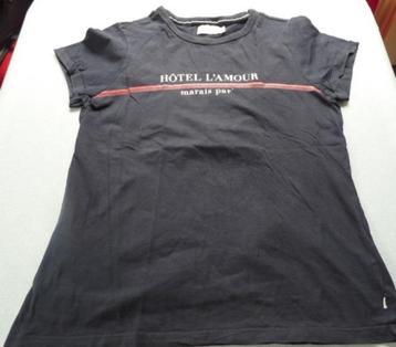 Zomers blauw tshirt met witte opdruk van Bien Blue , mt XS beschikbaar voor biedingen