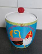Vintage Pepernotenpot Sinterklaas en Zwarte ( blauw), Diversen, Ophalen of Verzenden, Zo goed als nieuw