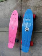 penny board skateboard blauw en roze setprijs, Ophalen of Verzenden, Gebruikt, Skateboard