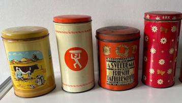 4 x Beschuitbussen ARK  v.d Meulen   Veldema Turkstra beschikbaar voor biedingen