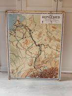 Oude schoolplaat Rijngebied, Antiek en Kunst, Ophalen, Aardrijkskunde