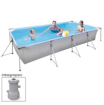 Zwembad Avenli 394x207x80cm incl. pomp beschikbaar voor biedingen