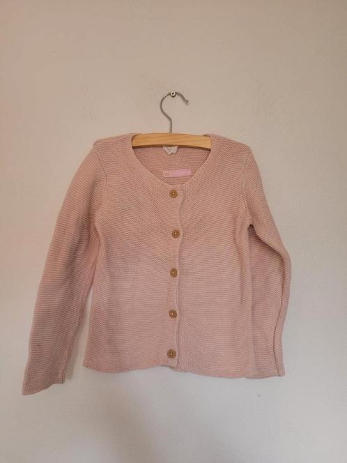 Supermooi lichtroze gebreid vestje met knoopjes maat 92, Kinderen en Baby's, Kinderkleding | Maat 92, Zo goed als nieuw, Meisje