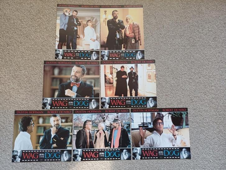 WAG   THE   DOG   NED.     lobbycard set., Verzamelen, Posters, Nieuw, Film en Tv, A1 t/m A3, Verzenden