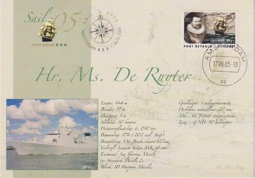 Nederland 2005 PORT BETAALD  Sail Hr. Ms. De Ruyter Marine, Postzegels en Munten, Brieven en Enveloppen | Nederland, Briefkaart