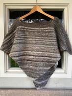 100% Alpaca Poncho Bruin/natureltinten, Ophalen of Verzenden, Nieuw, Maat 38/40 (M), Bruin