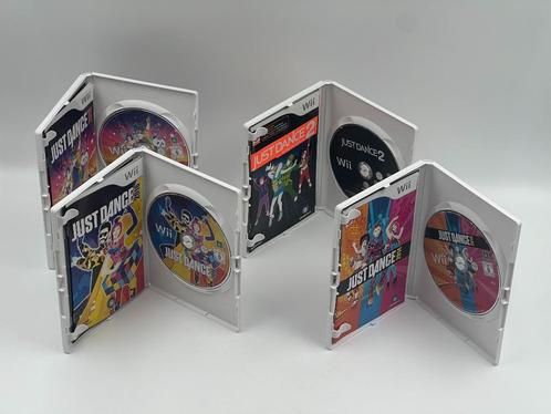 Just Dance Wii spelletjes - 4 verschillende, Spelcomputers en Games, Games | Nintendo Wii, Zo goed als nieuw, Muziek, 3 spelers of meer