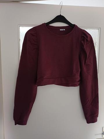 Paarse, korte trui maat M beschikbaar voor biedingen