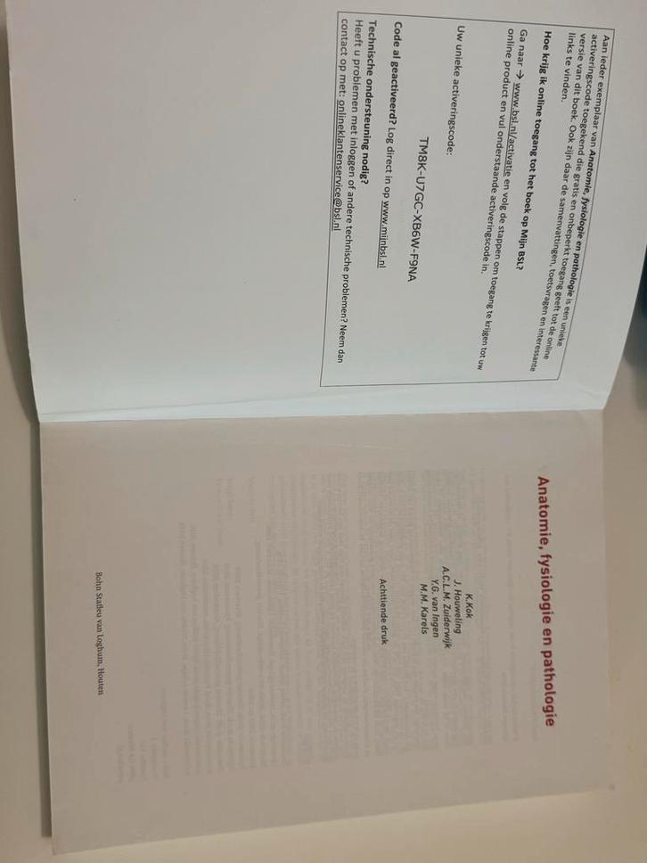 Anatomie, fysiologie en pathologie - Leerboek, Boeken, Studieboeken en Cursussen, Zo goed als nieuw, MBO, Beta, Ophalen of Verzenden