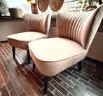 2 fauteils zandkleur, Huis en Inrichting, Fauteuils, Ophalen, Gebruikt, 75 tot 100 cm, Stof