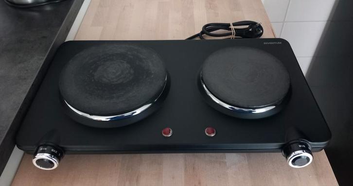 Elektrische kookplaat (2-pits), Witgoed en Apparatuur, Kookplaten, Zo goed als nieuw, Vrijstaand, Elektrisch, 3 kookzones of minder