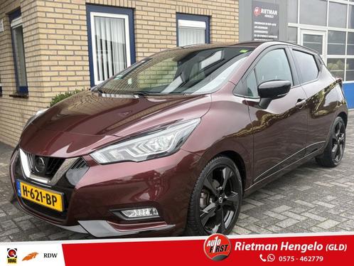 Nissan Micra 1.0 IG-T N-Style - Stoelverw.- Navigatie - Clim, Auto's, Nissan, Bedrijf, Micra, ABS, Achteruitrijcamera, Airbags