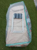 2 tuinkussens met vissersstoeltje, Ophalen of Verzenden