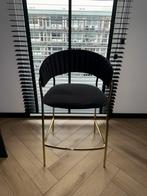 Barkruk zwart/goud, Huis en Inrichting, Barkrukken, 1 kruk, Ophalen of Verzenden, Zo goed als nieuw, 60 tot 90 cm
