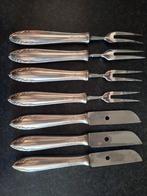 Krupp bernhof kaas/vleeswaren verzilverd bestek, Antiek en Kunst, Ophalen of Verzenden