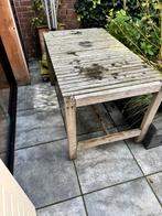 Gratis af te halen tuintafel, Tuin en Terras, Tuinsets en Loungesets, Ophalen, Gebruikt, Hardhout, 6 zitplaatsen